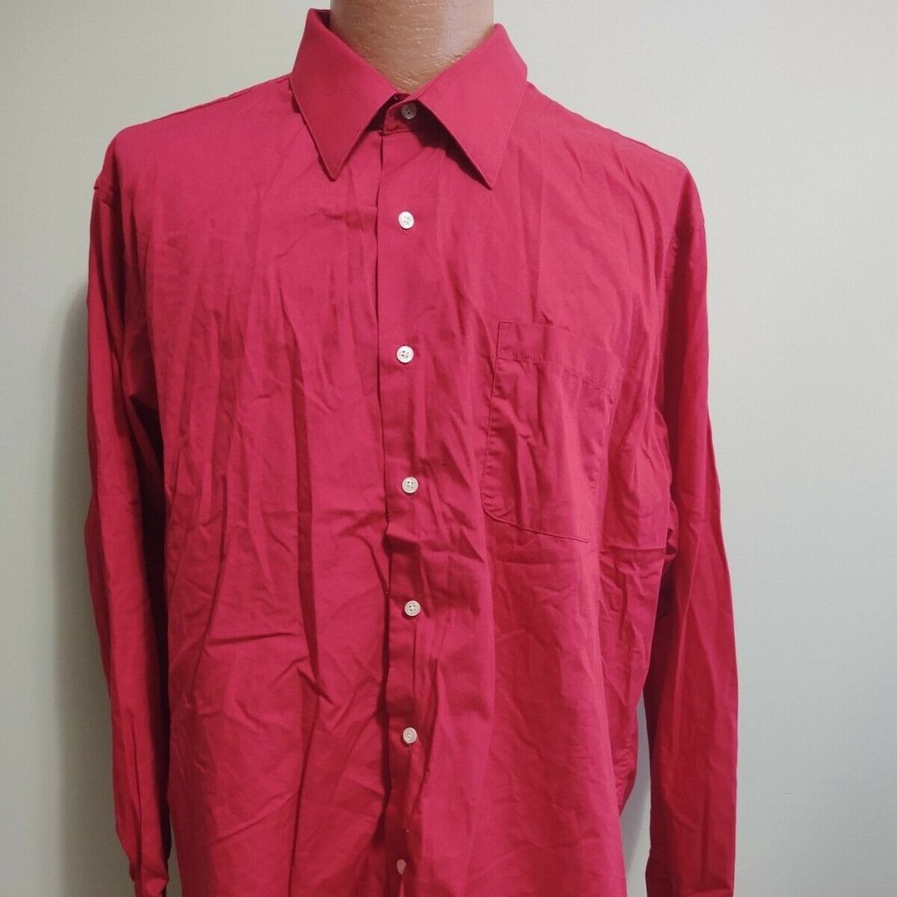 Bill Robinson Red Dress Shirt - Sz. XL